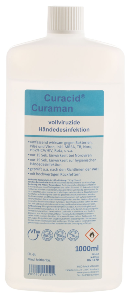 Curacid Curaman Händedesinfektion 1 L Flasche