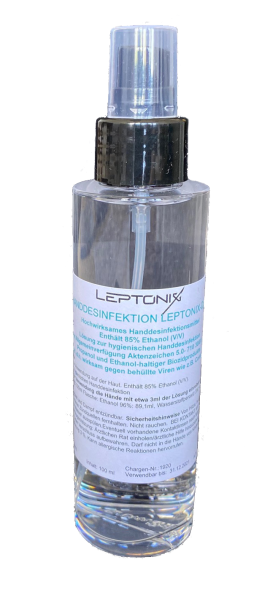 Leptonix DES Handdesinfektion 100ml Flasche mit Sprühkopf