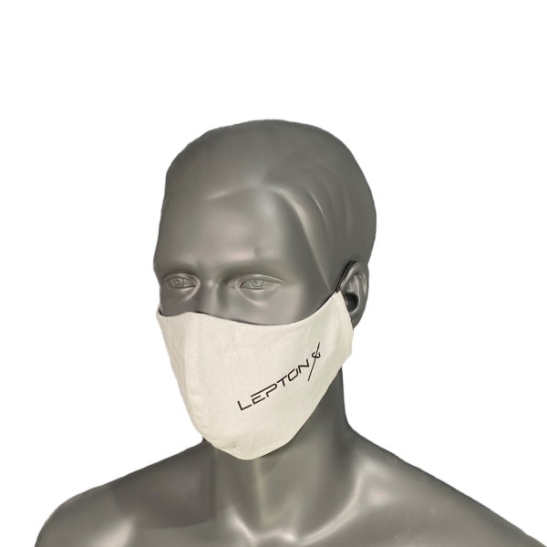 LEPTONIX Stoff-Maske GRAU mit Ohrenschlaufen - 1 Stk.